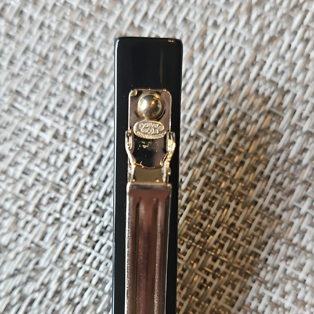 CHANEL Black Barette with Gold Chain Accent 05A - Picture 6 of 8